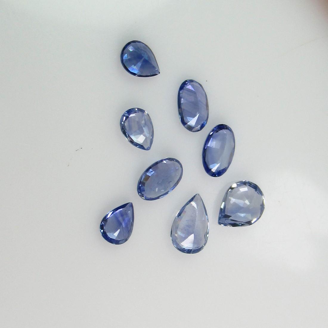 1.91 Ct Genuine 8 Ceylon Blue Sapphire Mixed Cut (1 of 2)