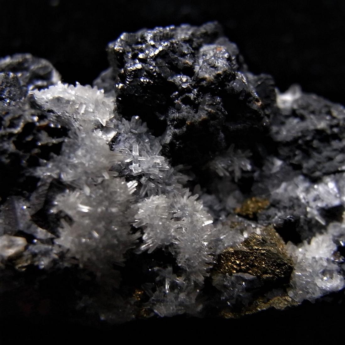QUARTZ, PYRITE & SPHALERITE - EXCELLENT (1 of 6)