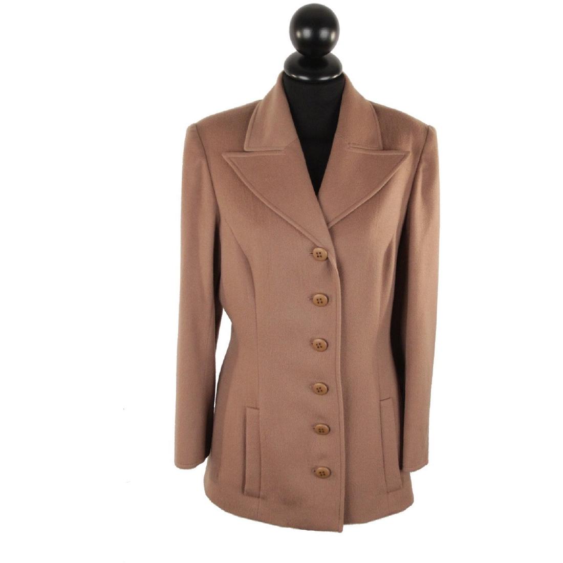 VALENTINO BOUTIQUE Vintage Tan BLAZER Jacket SIZE 8 (1 of 9)