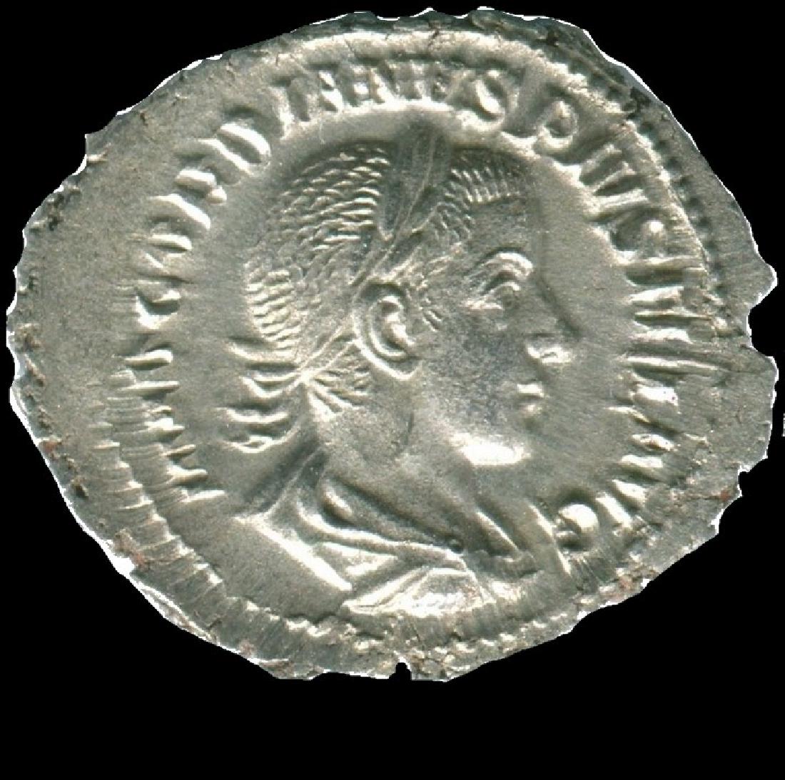 GORDIAN III AR Denarius AD240 Rome 7th Issue, 1st (1 of 3)