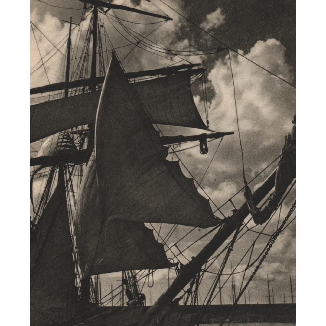 QUINTO ALBICOCCO - Sails against the Clouds: Artist: QUINTO ALBICOCCO Print Title: Sails against the Clouds Medium: Sheet-fed Gravure Printing Date: 1940's Printed in Great Britain Image Size: 6.75 X 8 inches Reserve: $30.00 Shipping: Domestic: