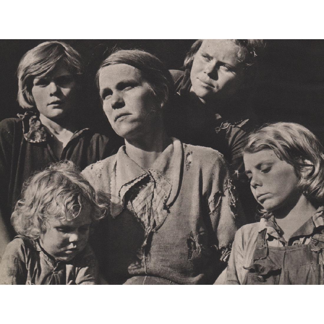 MARGARET BOURKE-WHITE - Dahlonega, Georgia: Artist: MARGARET BOURKE-WHITE Print Title: Dahlonega, Georgia, Mother and her Children Medium: Sheet-fed Gravure Printing Date: 1930's Printed in the USA Image Size approx: 8 x 6 inches Margaret Bourk