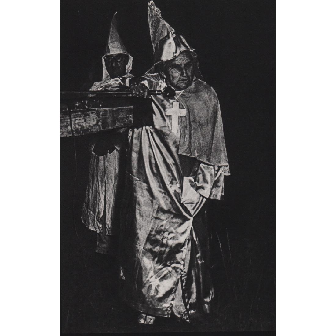 W. EUGENE SMITH - Klansmen, USA 1953: Artist: W. EUGENE SMITH Print Title: Klansmen, USA 1953 Medium: Sheet-Fed Gravure Printing Date: 1970's Printed in France Image Size: 6 x 9 inches William Eugene Smith (1918-1978) was an American phot