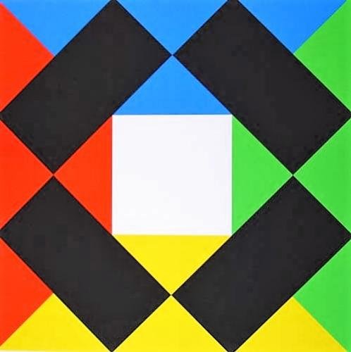 Max. Bill Komposition mit weißem Zentrum (1 of 1)