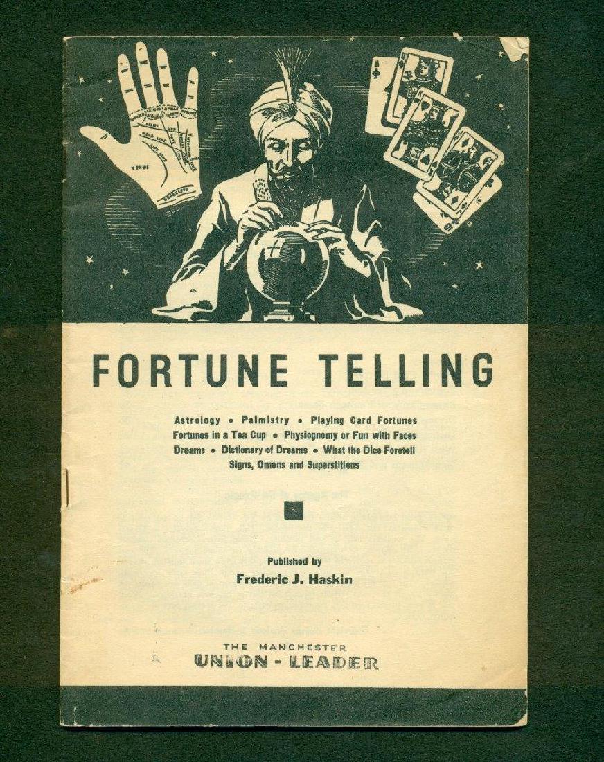 1937 FORTUNE TELLING BY FREDERIC J. HASKIN w ASTROLOGY,: 1937 FORTUNE TELLING BY FREDERIC J. HASKIN w ASTROLOGY, PALMISTRY, PLAYING CARDS 1937 FORTUNE TELLING BY FREDERIC J. HASKIN w ASTROLOGY, PALMISTRY, PLAYING CARDS Click images to enlarge Description Ol