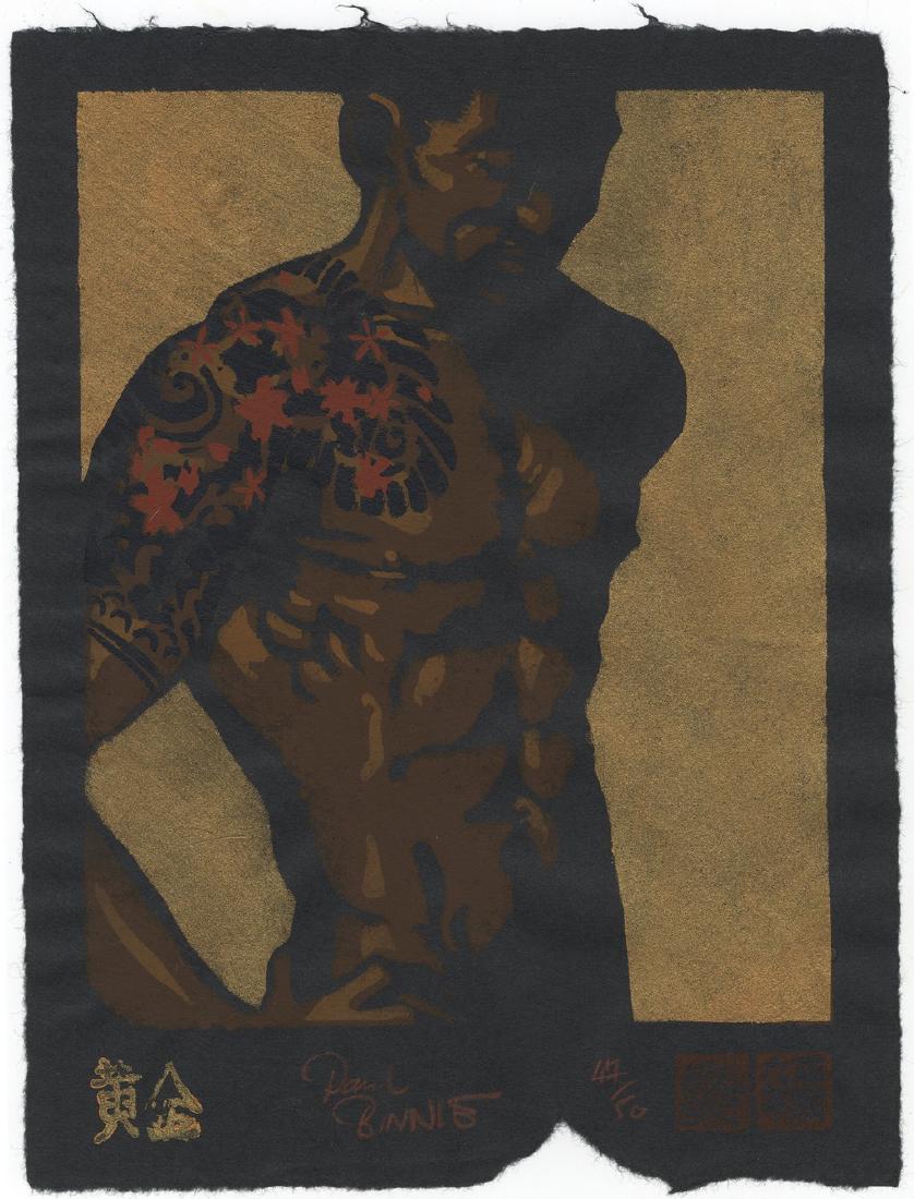 Paul Binnie (1967-) Woodblock Golden (?gon) 47/50: Reserve Reduced! Paul Binnie (1967-) Golden (?gon) 47/50 1994 Woodblock Print 23.7 x 31.1 cm Reserve: $280.00 Jasper52 negotiates the lowest reserves so bidders always get the best prices. Shipping:</