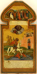 Saint George Slaying the Dragon and Resurrection of