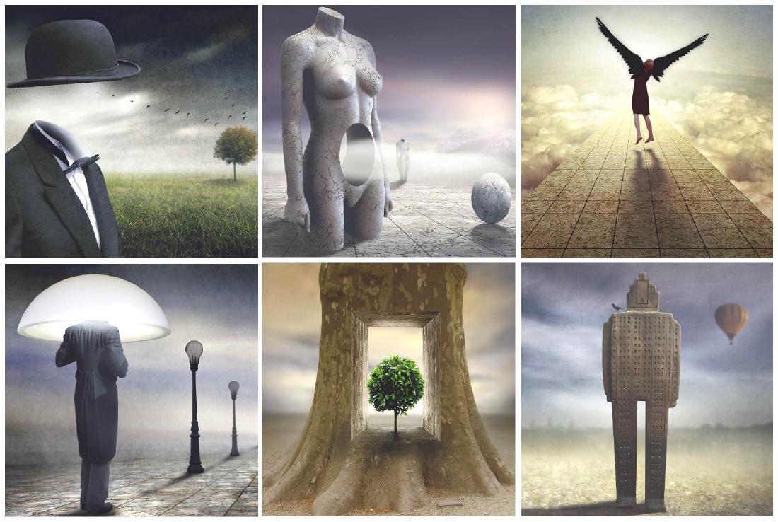 Ben Goossens Prints In the Footsteps of Magritte: Reserve Reduced! Artist: Ben Goossens Title: In the Footsteps of Magritte Medium: Prints Dimensions: 10" x 8" In the footsteps of Magritte - Ben Goossens was born in Liezele, Belgium in 1945 and atten