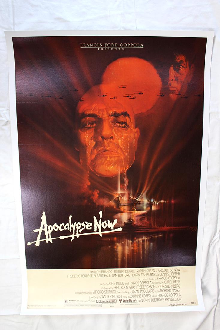 Apocalypse Now (USA, 1979) One Sheet Movie Poster LB: Description During the Vietnam War, Captain Willard is sent on a dangerous mission into Cambodia to assassinate a renegade Colonel who has set himself up as a god among a local tribe. Director: Franci