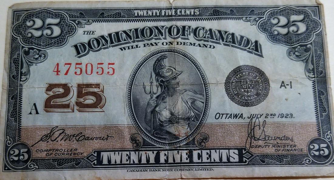 Dominion of Canada Bank Note (1 of 2)