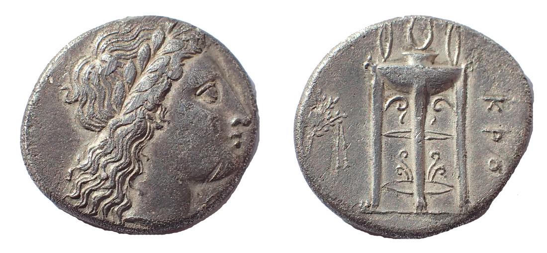 Bruttium, Kroton AR Stater. Circa 330-300 BC. Rare (1 of 1)