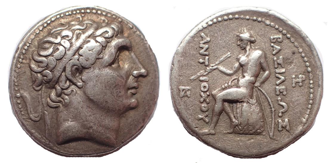 Seleukid Kings, Antiochos I. 280-261 BC. AR: Title: Seleukid Kings, Antiochos I. 280-261 BC. AR Tetradrachm, Seleukeia on the Tigris mint. Origin: Seleukeia Date/Period: 280-261 BC Materials: Silver Dimensions: 28 mm. 16.9 gm. Seleukid Kings, An