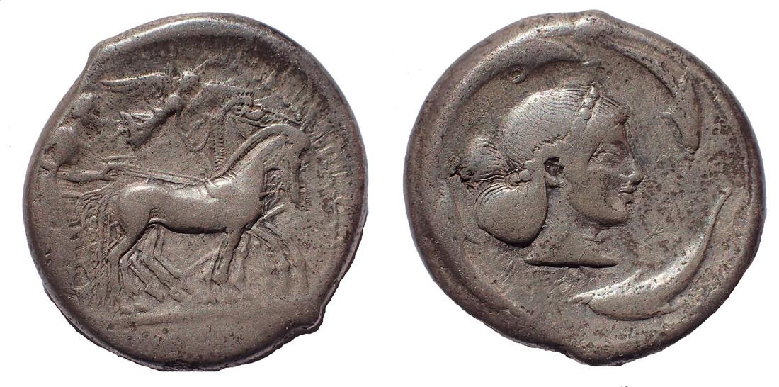 Sicily. Syracuse. Ca. 475-470 BC. AR tetradrachm (1 of 1)