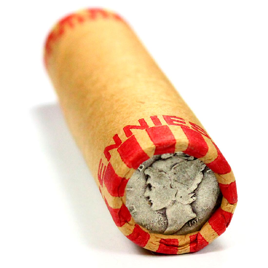 90% Silver 1917 Mercury Dime and Wheat Cent Showing on (1 of 2)