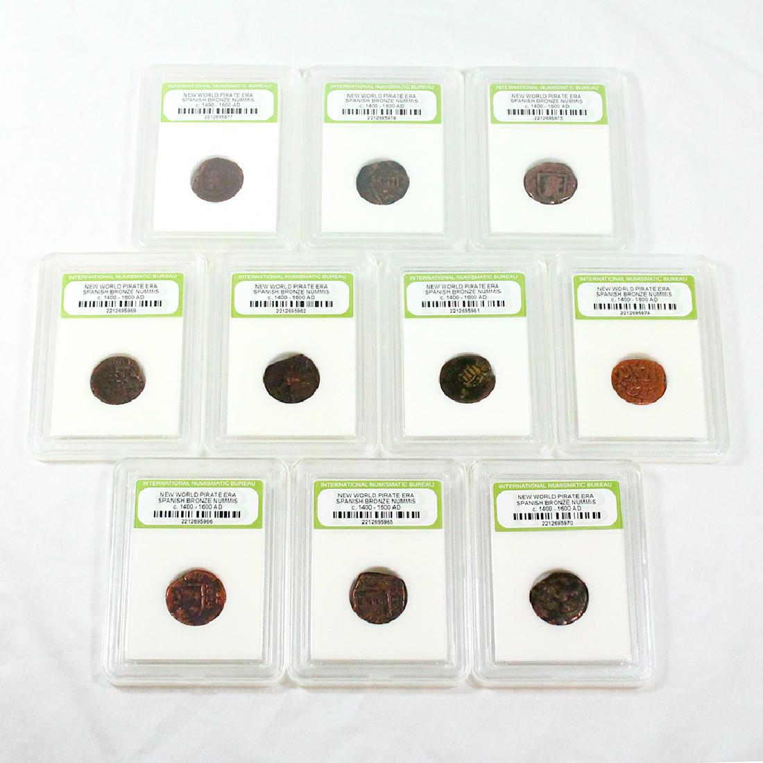 10 Slabbed New World Pirate Era - Early America Spanish (1 of 4)