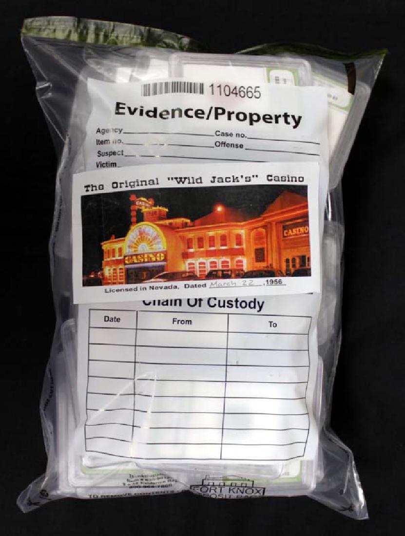 Wild Jacks Evidence Bag Filled with 40 Slabbed Coins (1 of 4)