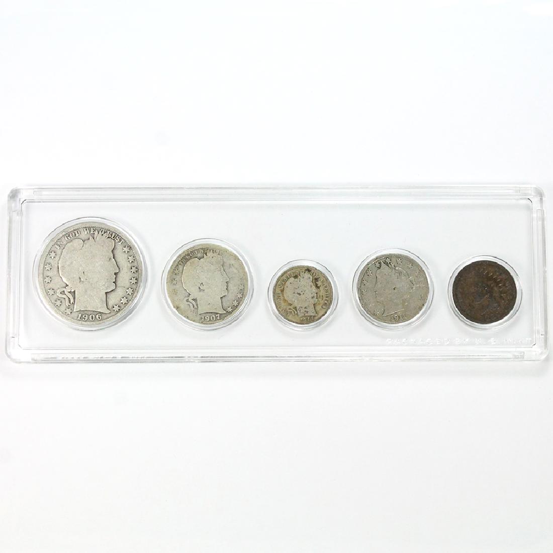 90% Silver Barber 5 Coin Type Set (1 of 6)