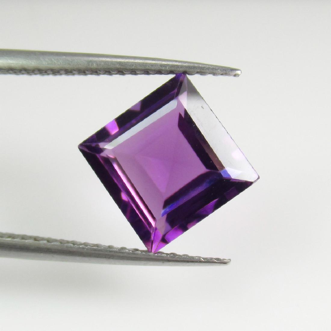 3.11 Ct Genuine Purple Amethyst Square Cut (1 of 2)
