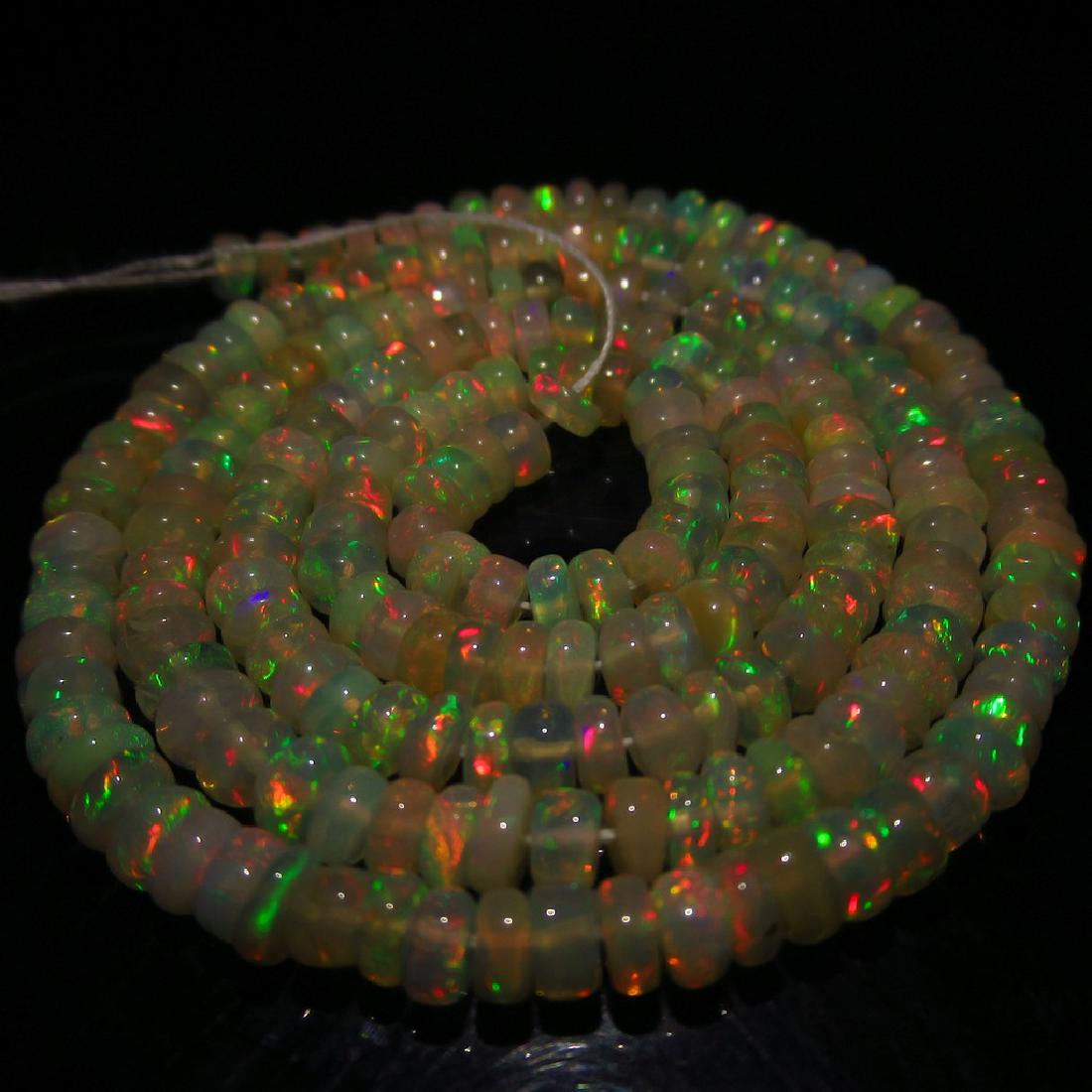35.53 Ct Genuine 217 Drilled round Fire Opal Beads (1 of 2)