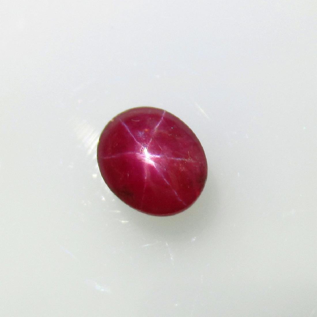 1.60 Ctw Natural Six Line Star Ruby Oval Cabochon (1 of 2)