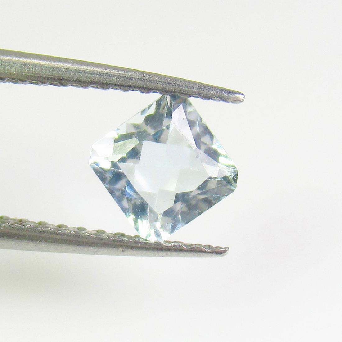 0.58 Ctw Natural Aquamarine 5X5 mm Square Cut (1 of 2)