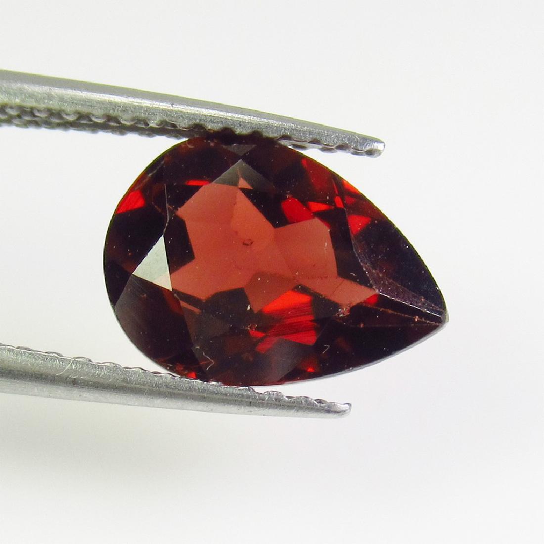 2.59 Ctw Natural Red Hessonite Garnet Pear Cut (1 of 2)
