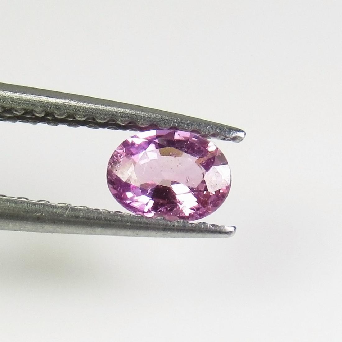 0.35 Ctw Natural Ceylon Pink Sapphire 5X4 mm Oval Cut (1 of 2)