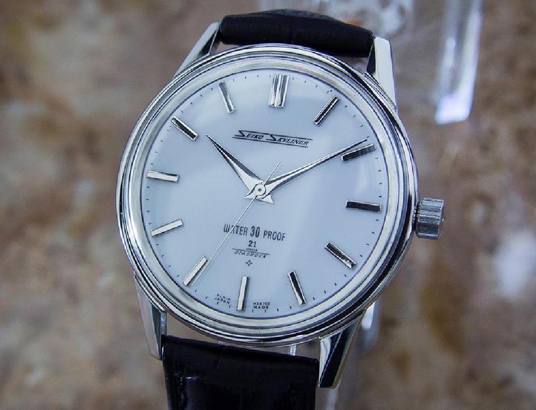 Seiko Skyliner Rare Vinatge 1960 Manual Men's Stainless: This Seiko Skyliner 1960s manual Japanese Vintage Watch is verified 100% Authentic. Has Been Restored and Timed, It has been verified authentic by a master watchmaker It works precisely and is ready t