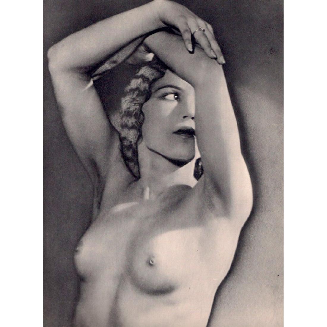 MAN RAY - Solarized Nude: Artist: MAN RAY Print Title: Solarized Nude Medium: Sheet-fed Gravure Printing Date: 1930's Printed in France Image size approx. 9 x 12 inches Man Ray, original name Emmanuel Radnitzky, was born on Au