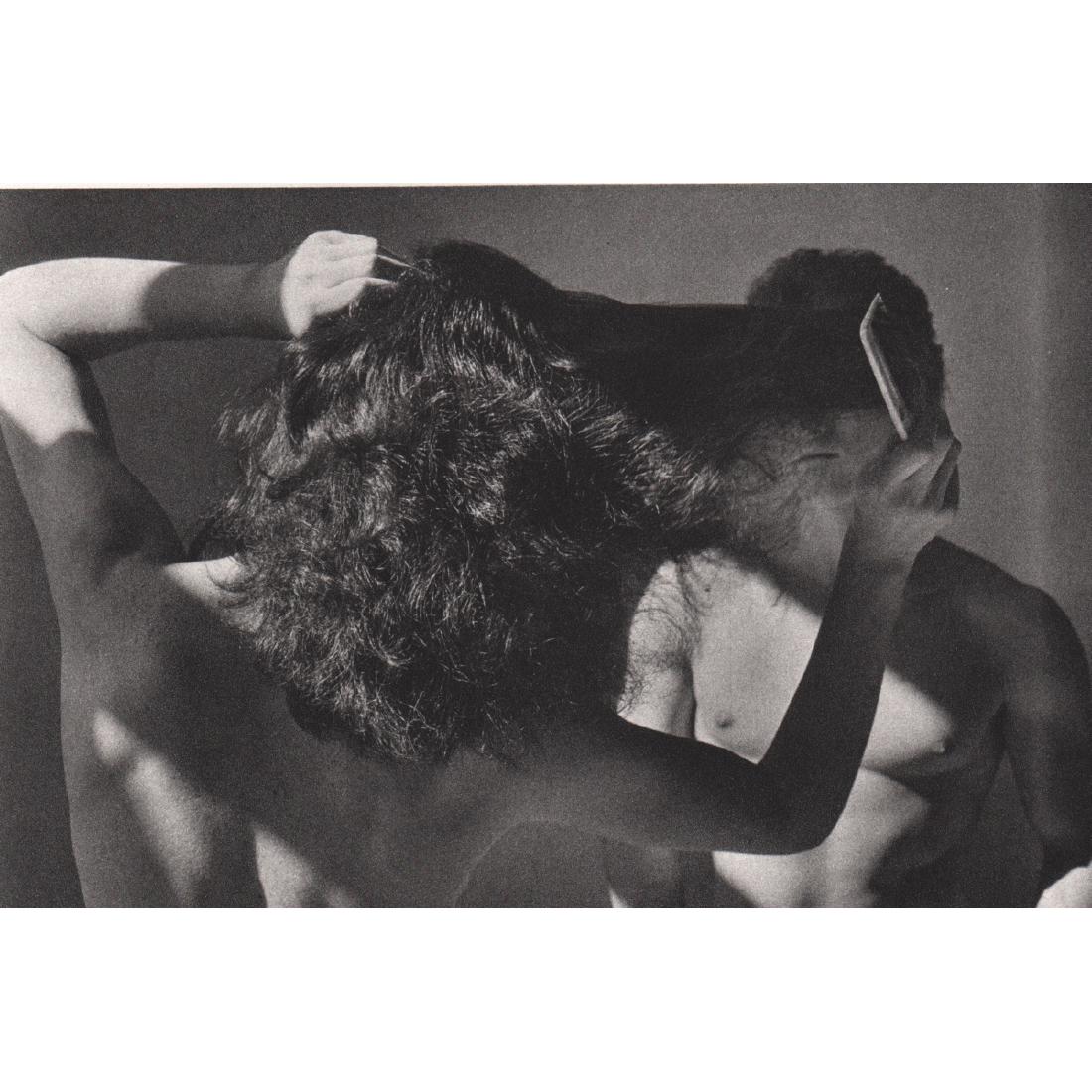 DUANE MICHALS - Nude Couple: Artist: DUANE MICHALS Print Title: Nude Couple Medium: Sheet-fed Gravure on uncoated acid free paper Limited Edition of 5000 Printing date: 1980's Printed in Japan Image Size approx: 8 X 5.25 inches D