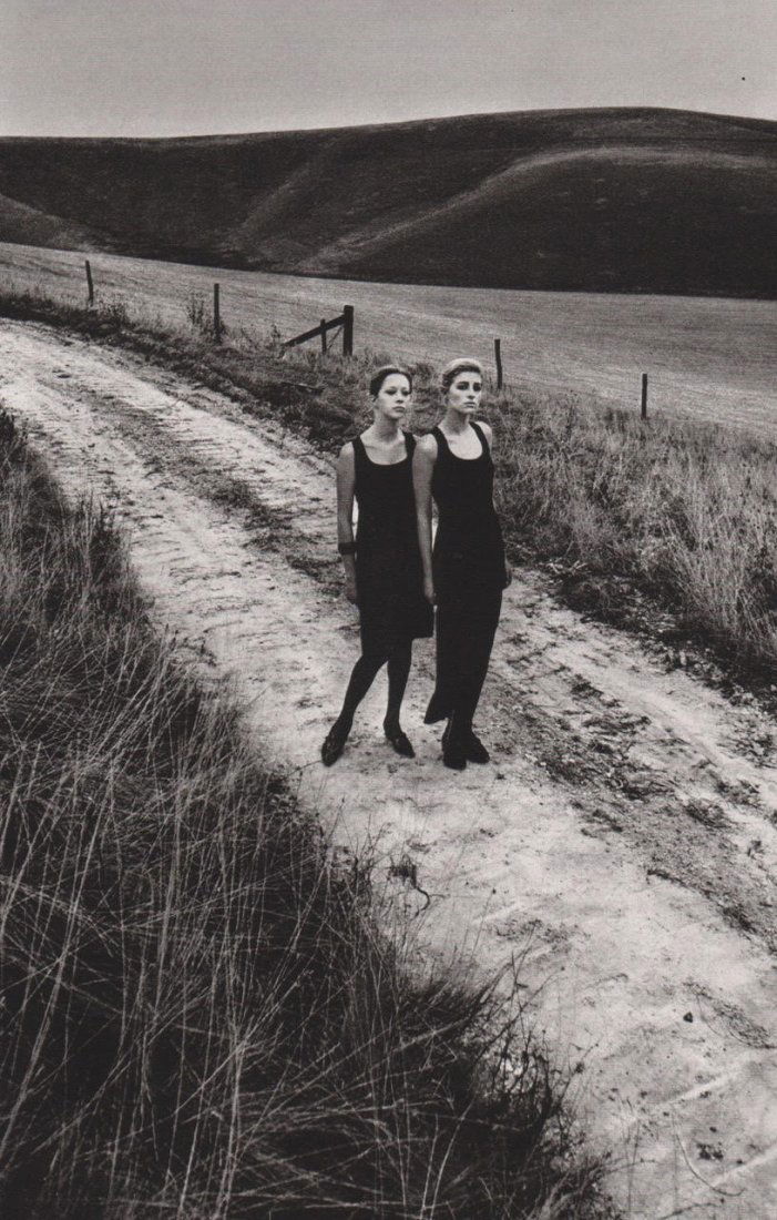 JEANLOUP SIEFF - Two Ladies in Black, England 1964: Artist: JEANLOUP SIEFF Print Title: Two Ladies in Black, England 1964 Medium: Sheet-Fed Gravure Printing Date: 1980's Printed in France Image Size approx: 5.75 x 8.75 inches Jeanloup Sieff (1933-2000)