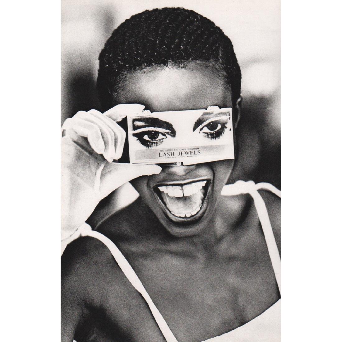 ELLEN VON UNWERTH - Lash Jewels, Yeah: Artist: ELLEN VON UNWERTH Print Title: Lash Jewels, Yeah New York 1993 Medium: Sheet-fed Gravure Printing Date: 1990's Printed in Japan Image size approx. 9 x 13.5 inches Ellen Von Unwerth is a photog
