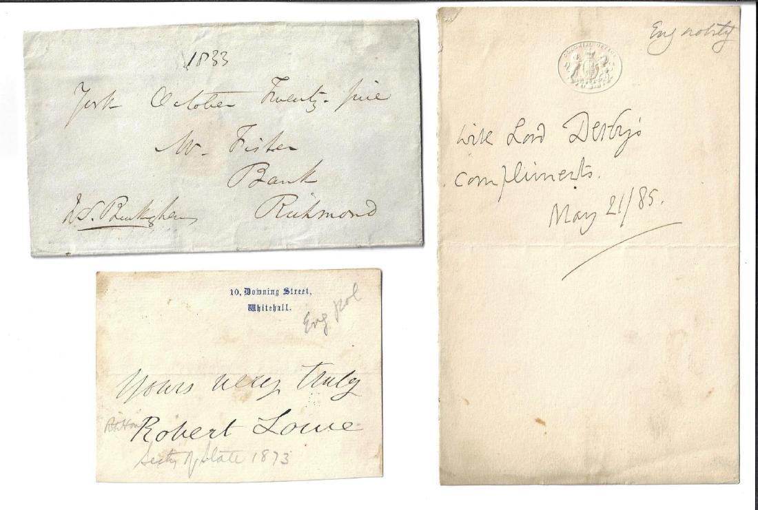 Group of 19th C English Signed by Notables (1 of 1)