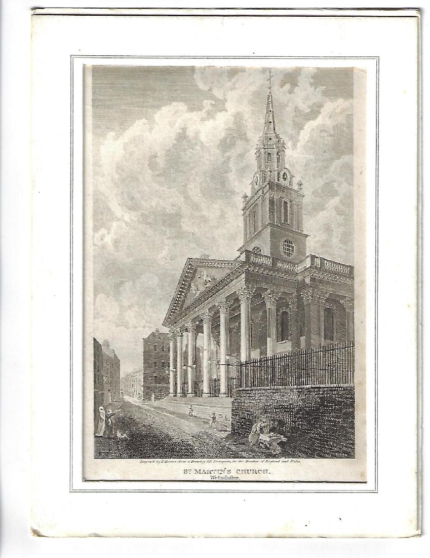 Three 19th C Engraving English Landmarks (1 of 2)