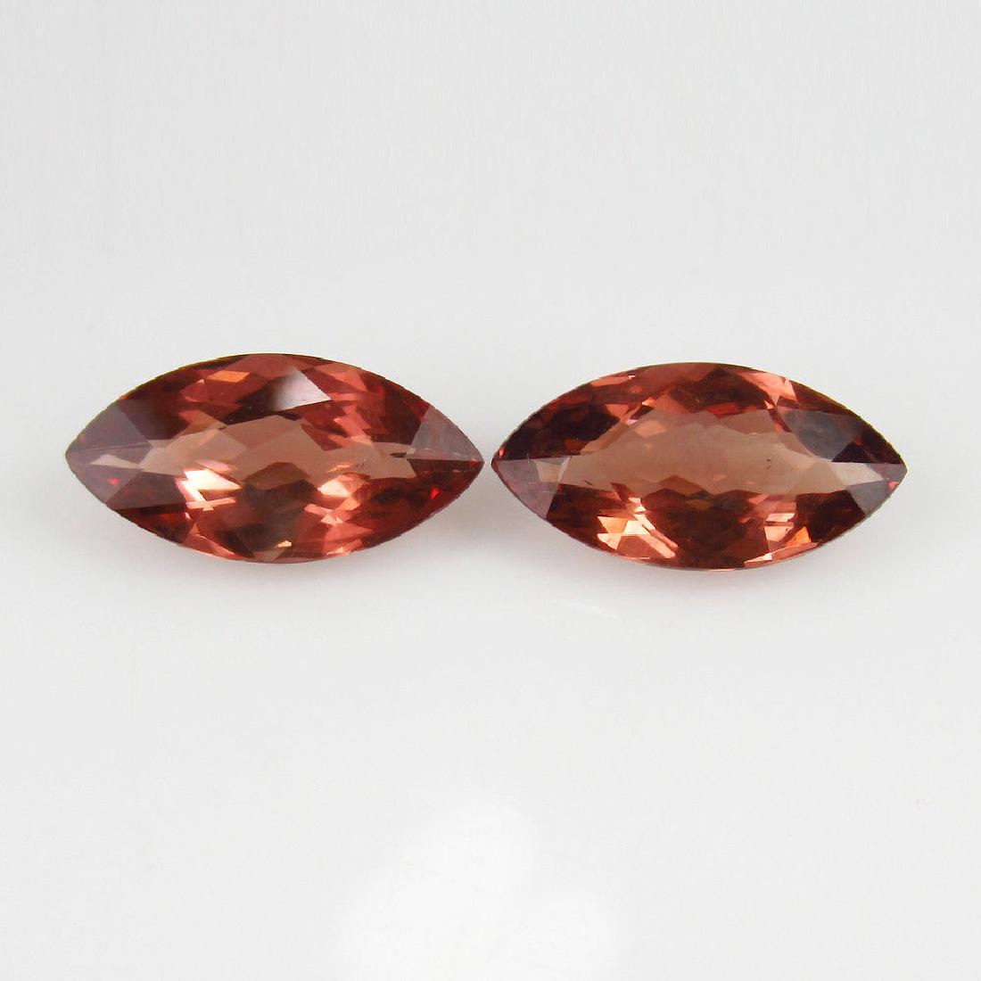 7.14 Ct Genuine Matching Malaya Garnet Marquise Pair (1 of 2)