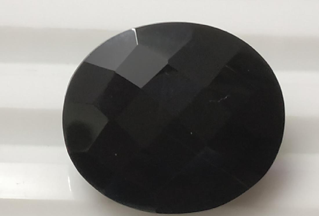 Oval Shape Natural Black Onyx Gemstone (1 of 2)