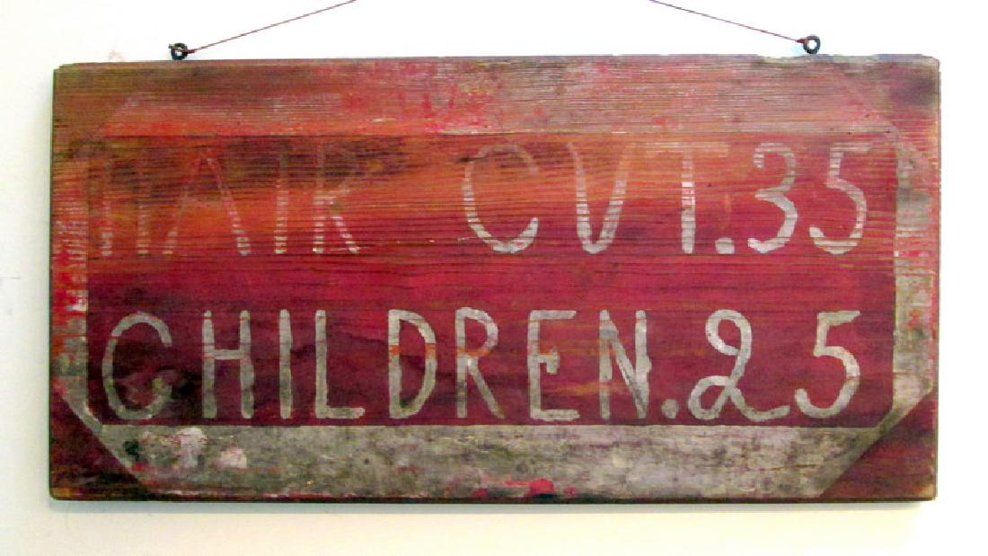 19thC Barber Trade Sign (1 of 6)