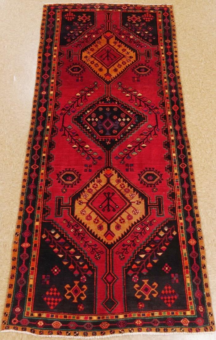 PERSIAN KOLIAI Hand Knotted Wool RED NAVY KURDISH (1 of 11)