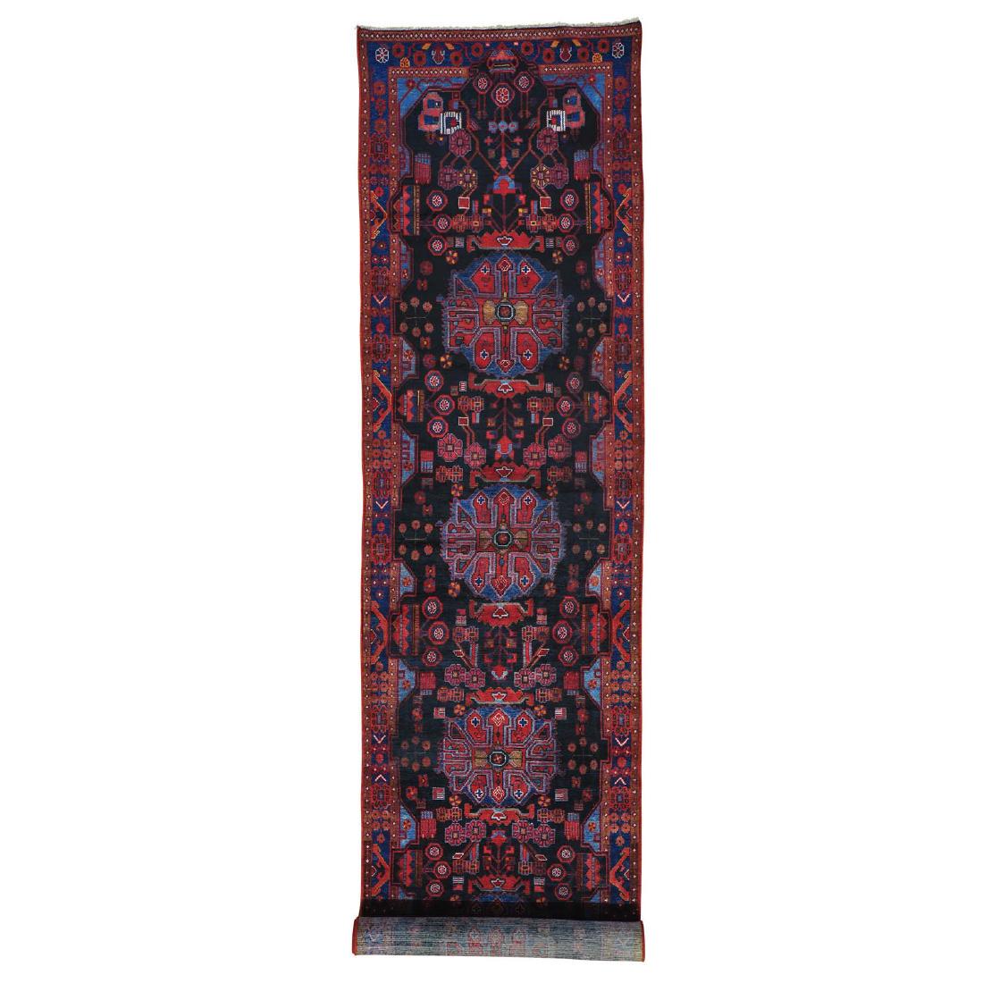 Wide Runner Pure Wool Persian Nahavand Handmade (1 of 5)