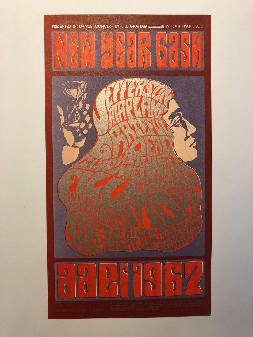 JEFFERSON AIRPLANE GRATEFUL DEAD BG37 HANDBILL FIRST (1 of 2)