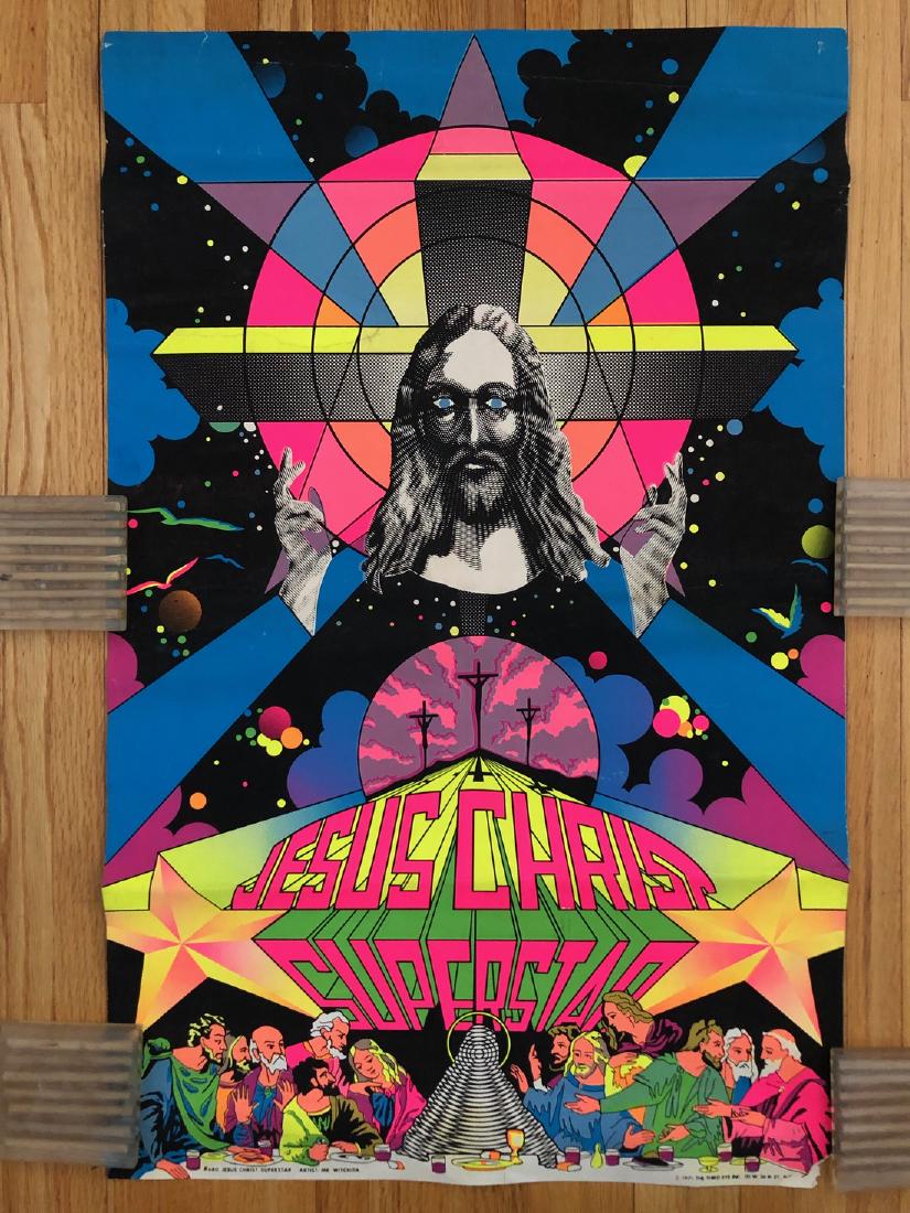 BLACKLIGHT POSTER - JESUS CHRIST SUPERSTAR - THE THIRD (1 of 3)