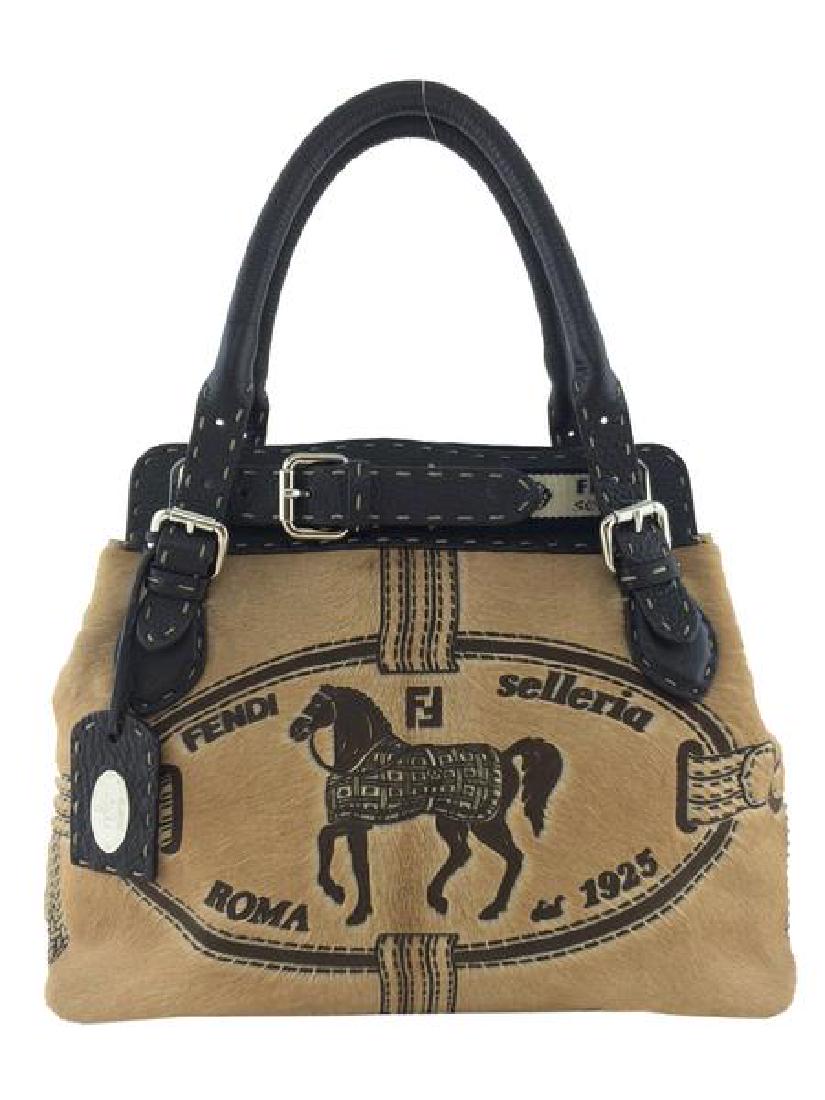 Fendi Selleria Calf Hair Borghese Tote Bag (1 of 19)