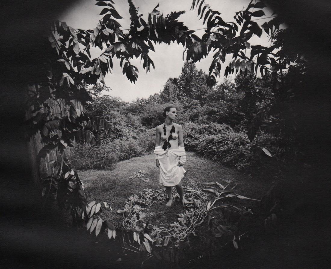 EMMET GOWIN - Edith with Wild Berry Necklace, 1971: Artist: EMMET GOWIN Print Title: Edith with Wild Berry Necklace, 1971 Medium: Photoengraving Printed 1970’s in the US Image size (inches) approx. 7 x 8.5 ” Reserve: $25.00 Shipping: Domestic: Flat