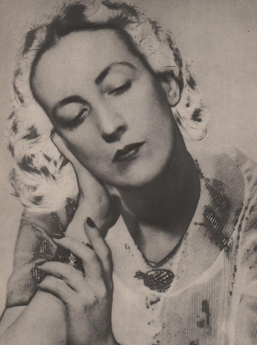 MAN RAY - Solarized portrait: Artist: MAN RAY Print Title: Solarized portrait Medium: Photoengraving Printed 1937 in the US Image size (inches) approx. 9 x 7” Man Ray was an American visual artist who spent most of his career in