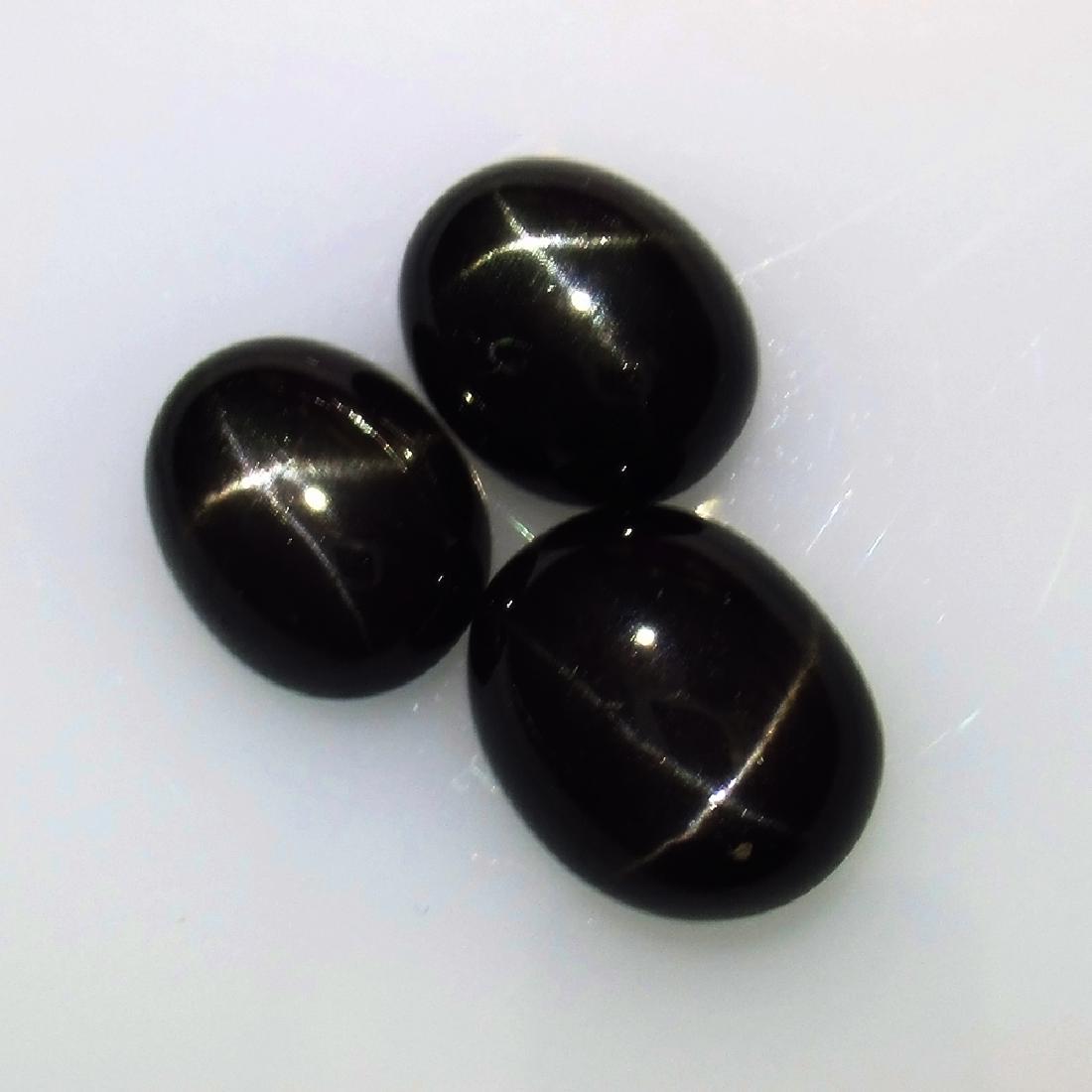 9.71 Ctw Natural 3 Black Star Oval Set (1 of 2)