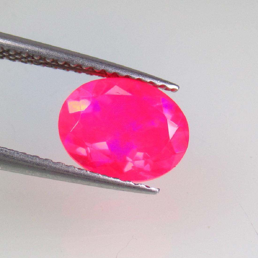 1.23 Ct Genuine Ethiopian Faceted Pinkish Orange Fire (1 of 2)