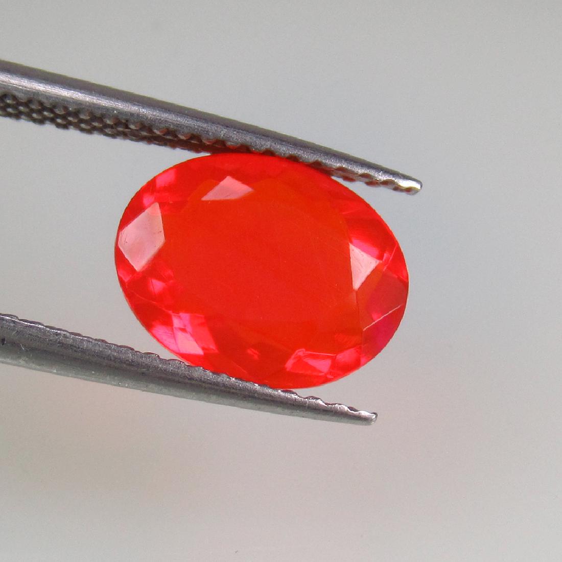 1.38 Ct Genuine Ethiopian Faceted Orange Fire Opal 10X8 (1 of 2)