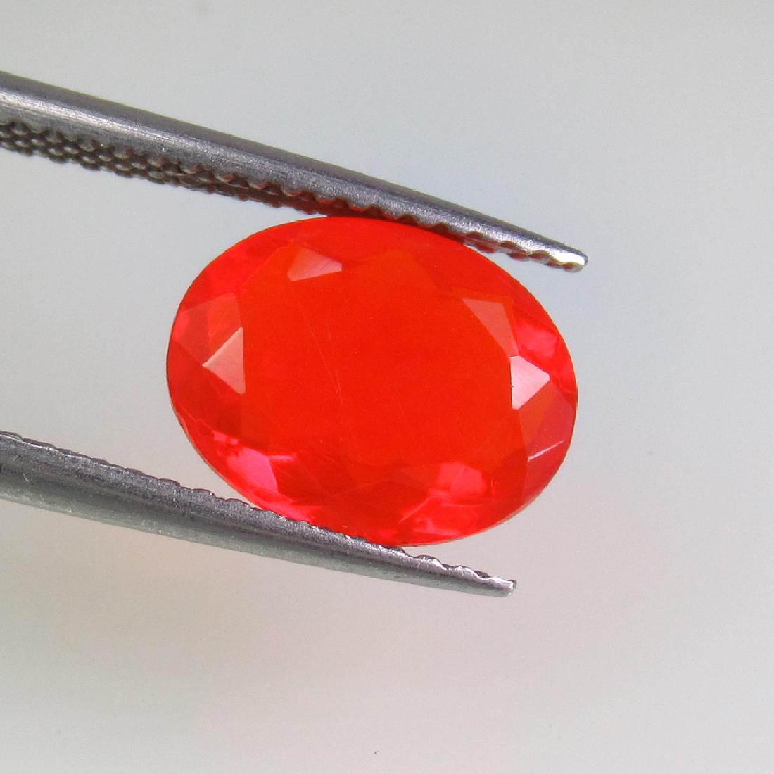 1.70 Ct Genuine Ethiopian Faceted Orange Fire Opal 10X8 (1 of 2)