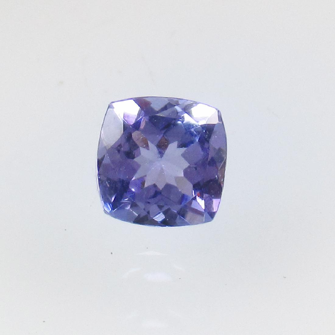 0.70 Ct Genuine Purple Blue Tanzanite 5X5 mm Cushion (1 of 2)