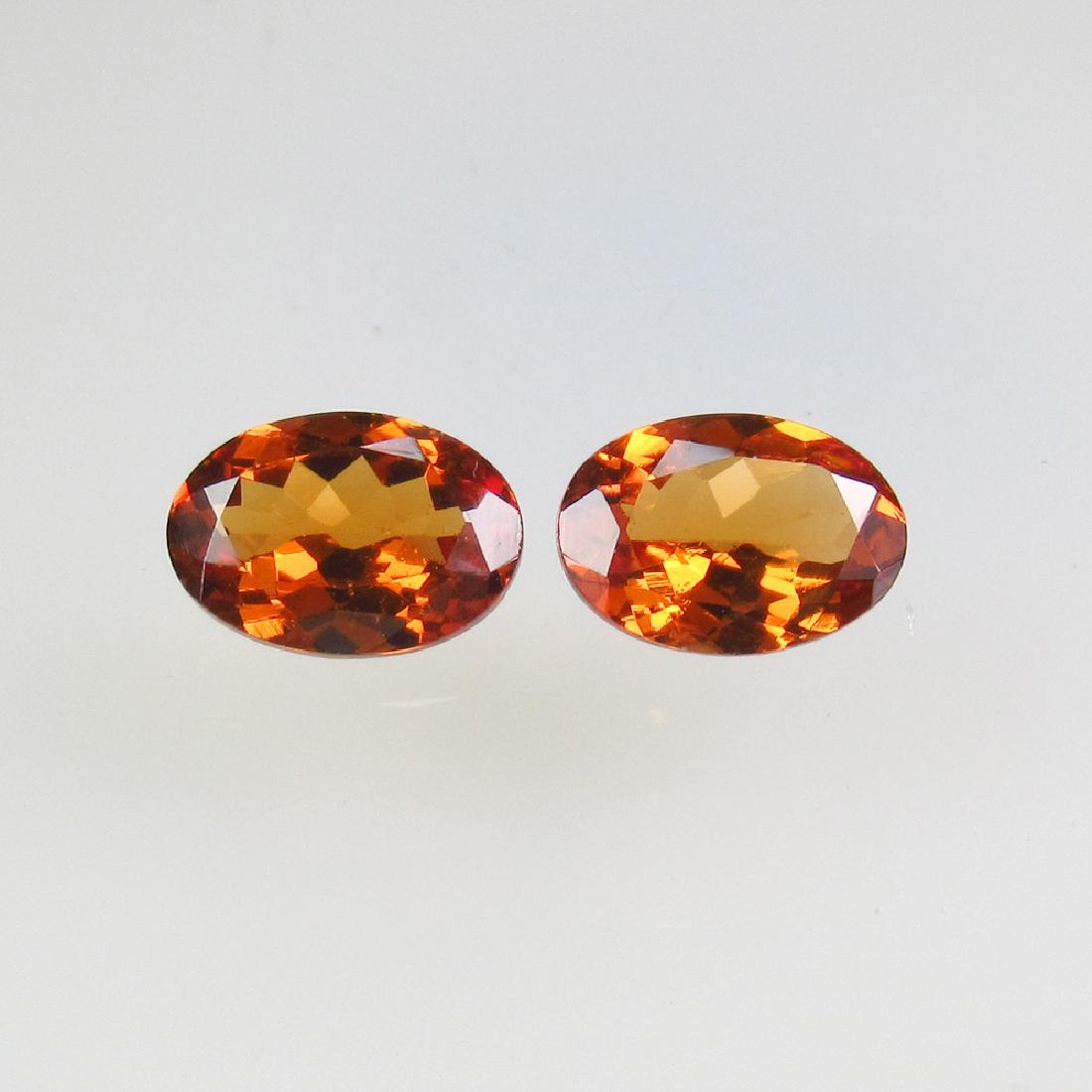 1.40 Ct Genuine Spessartite Garnet Matching Oval Pair (1 of 2)